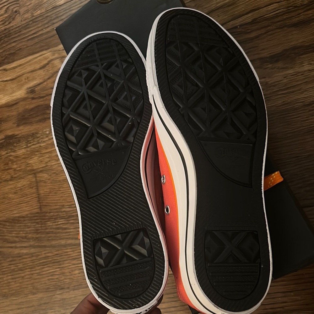 Converse Vibrant Orange Canvas Sneakers - Picture 7 of 7